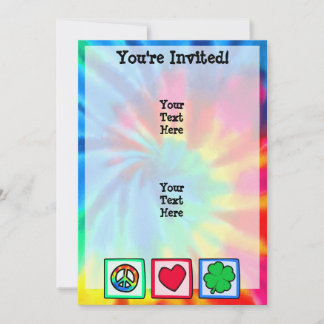 Peace, Love, Irish Invitation