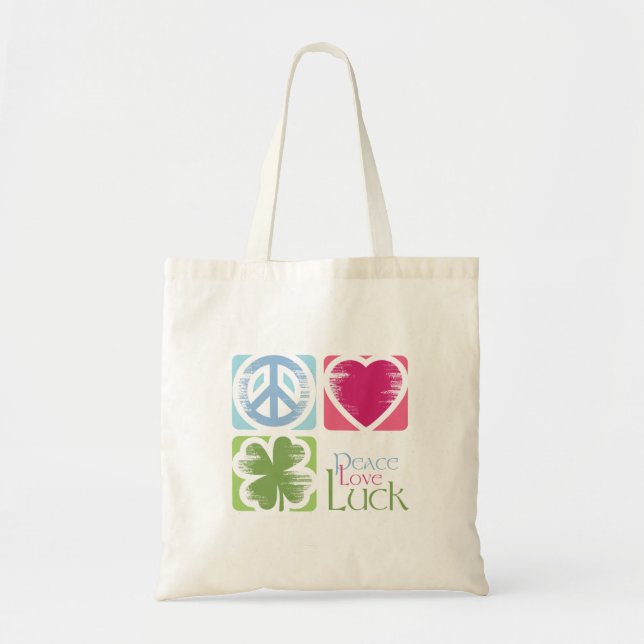 Peace, Love & Irish Luck (v.02) Bag (Front)