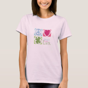 Peace, Love & Irish Luck (v.02) T-Shirt