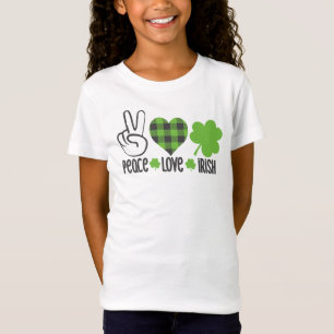 Peace Love Irish St. Patrick's Day Design-66677 T-Shirt