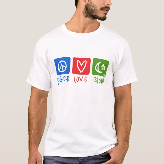 peace love islam (hor) T-Shirt (Front)