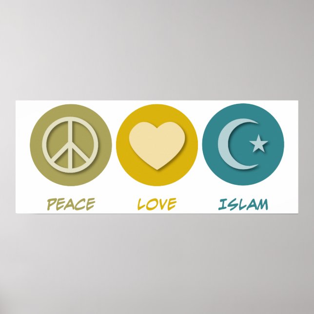 Peace Love Islam Poster (Front)
