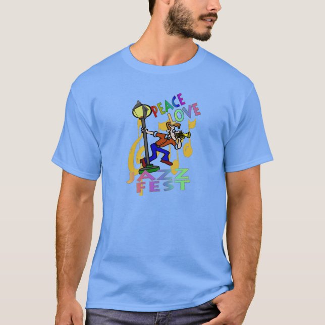 Peace Love Jazz Fest T-Shirt (Front)
