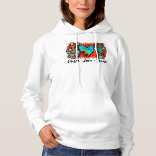 Peace Love Jesus Funny Christian, Love Like Jesus  Hoodie