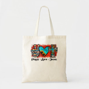 Peace Love Jesus Funny Christian, Love Like Jesus Tote Bag