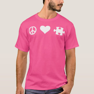 Peace Love Jigsaw Puzzle T-Shirt