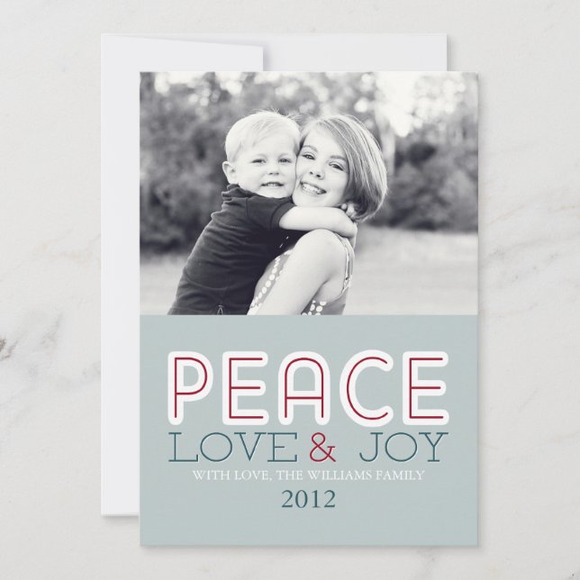Peace Love & Joy Cards (Front)