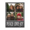 Peace Love Joy Chalkboard 4 Photo Collage