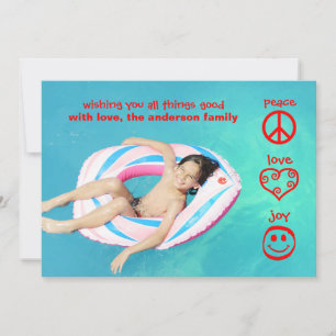 Peace, Love, Joy - Christmas Card