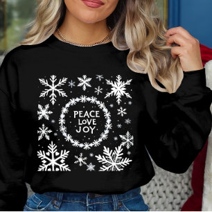 Peace Love Joy Christmas Festive  Sweatshirt