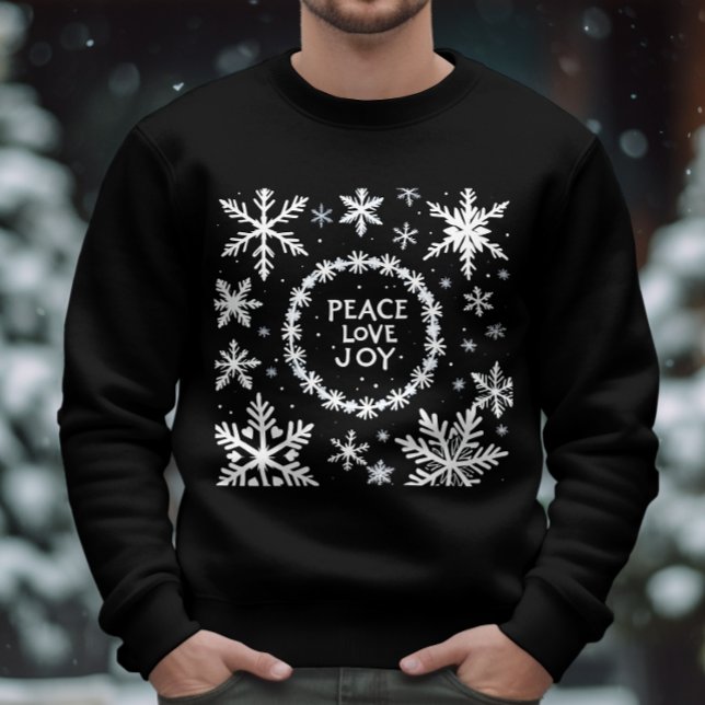 Peace Love Joy Christmas Festive  Sweatshirt (Creator Uploaded)
