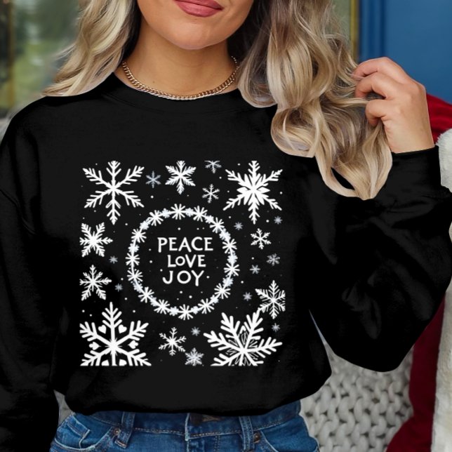 Peace Love Joy Christmas Festive  Sweatshirt (Creator Uploaded)