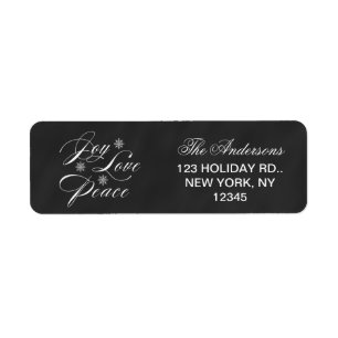 PEACE, LOVE, JOY CHRISTMAS HOLIDAY CHALKBOARD
