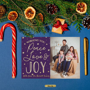 Peace, Love & Joy Christmas Photo Real