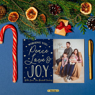 Peace, Love & Joy Christmas Photo Real