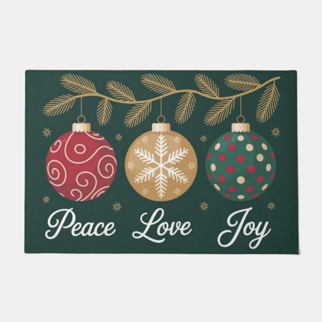 Peace Love Joy Doormat (Front)