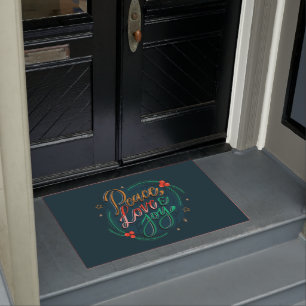 Peace Love Joy Doormat