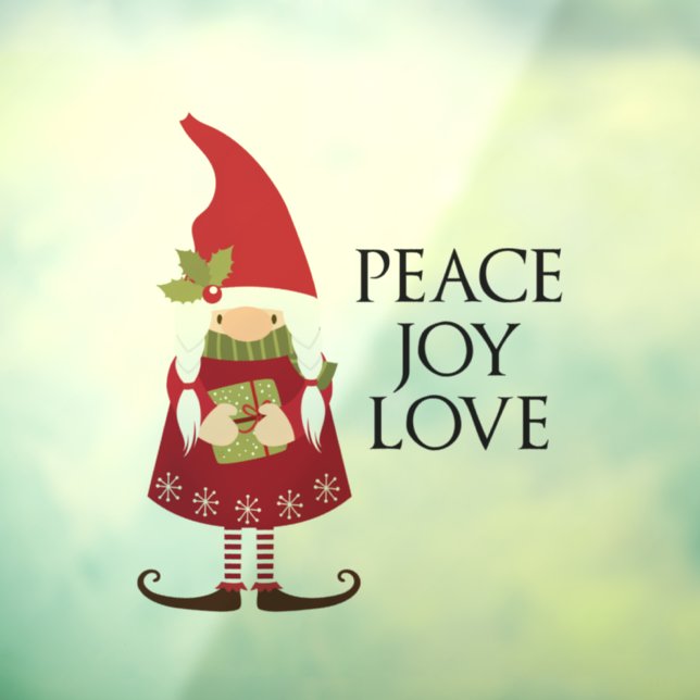 Peace Love Joy Girl Gnome Holiday   (Sheet 3)