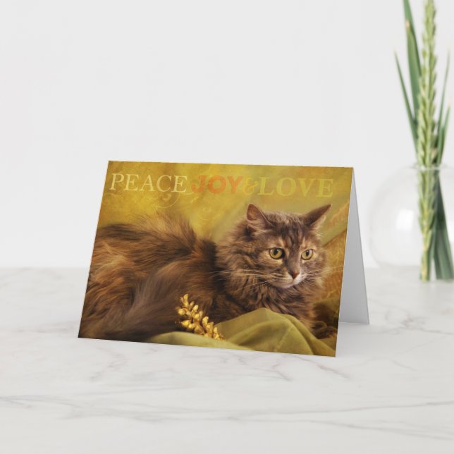 Peace Love Joy Holiday Card (Front)