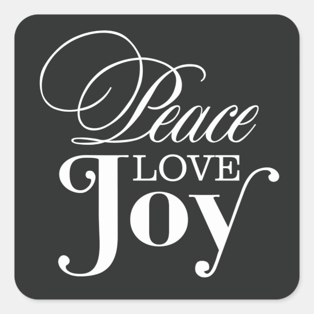 PEACE LOVE JOY | HOLIDAY ENVELOPE SEAL (Front)