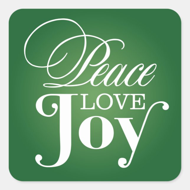 PEACE LOVE JOY | HOLIDAY ENVELOPE SEAL (Front)