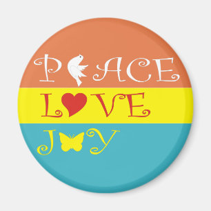 Peace Love Joy Magnet
