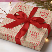Peace Love Joy Merry Christmas Red Typography