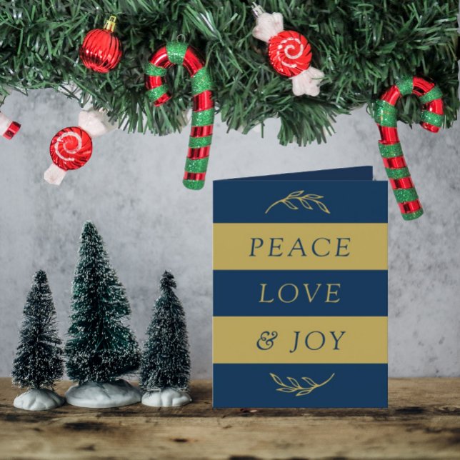 Peace, Love & Joy Modern Photo Christmas Holiday (Creator Uploaded)