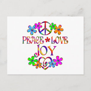 Peace Love Joy Postcard