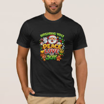 Peace Love Joy Santa Christmas Graphic