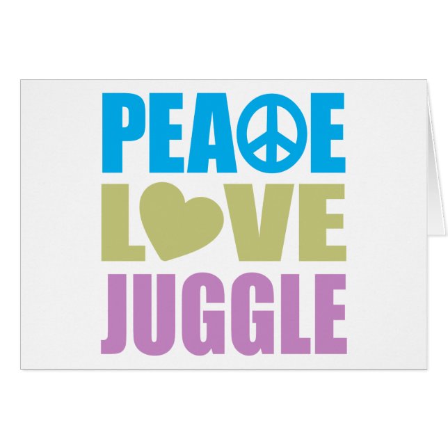 Peace Love Juggle (Front Horizontal)