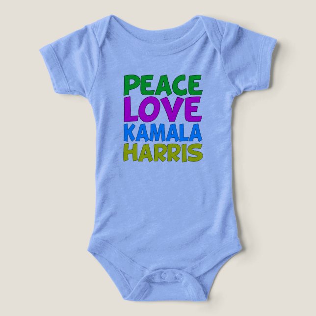 Peace Love Kamala Harris Cute (Design Front)