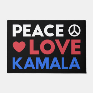 Peace Love Kamala I - Kamala Harris For President Doormat