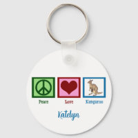 Peace Love Kangaroo Cute Custom