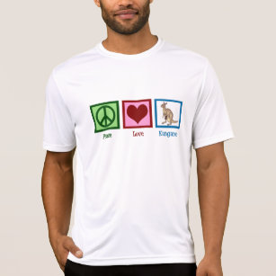 Peace Love Kangaroo T-Shirt