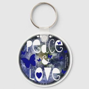 Peace & Love - Keychain