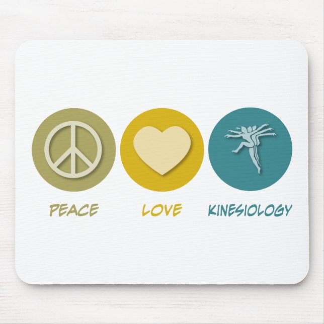 Peace Love Kinesiology Mouse Pad (Front)