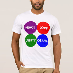 Peace. Love. Liberty. Obama. Union Shirt