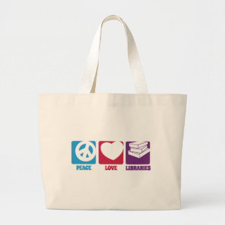 Peace Love Libraries Tote