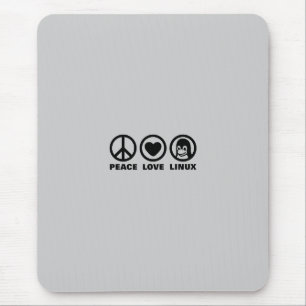 Peace Love Linux Mouse Pad