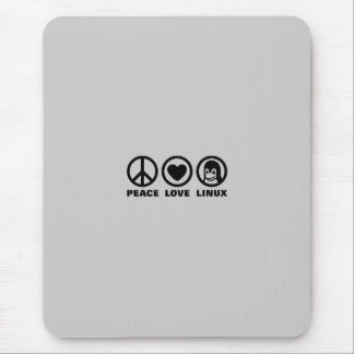 Peace Love Linux Mouse Pad
