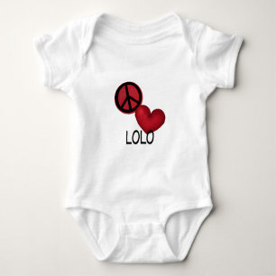 Peace Love Lolo Baby Bodysuit
