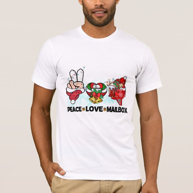 Peace Love Mailbox T-Shirt (Front)
