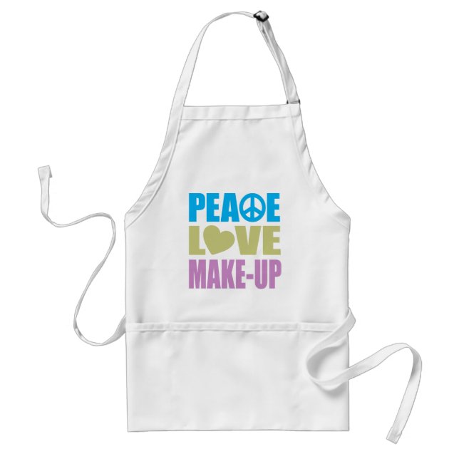 Peace Love Make-Up Standard Apron (Front)