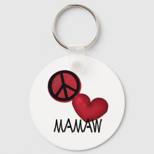 Peace Love Mamaw Key Ring