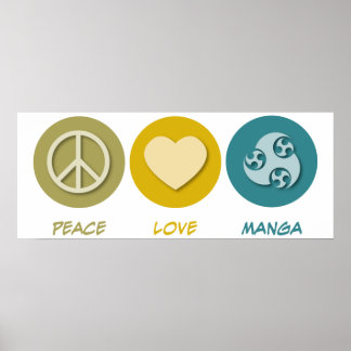 Peace Love Manga Poster