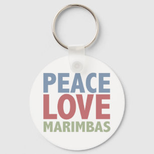 Peace Love Marimbas Key Ring