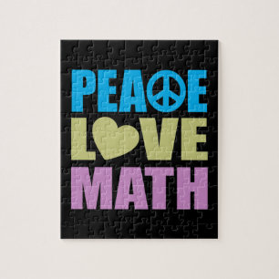 Peace Love Math Jigsaw Puzzle