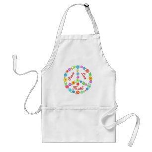 Peace Love Math Standard Apron