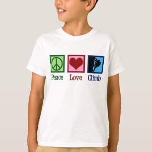 Peace Love Mountain Climbing T-Shirt